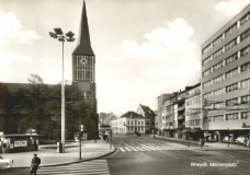 Marienplatz mit Marienkirche 1960