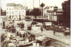 Bahnhof Mülfort Erzeugermarkt 1932