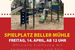Eröffnung Spielplatz Beller Mühle