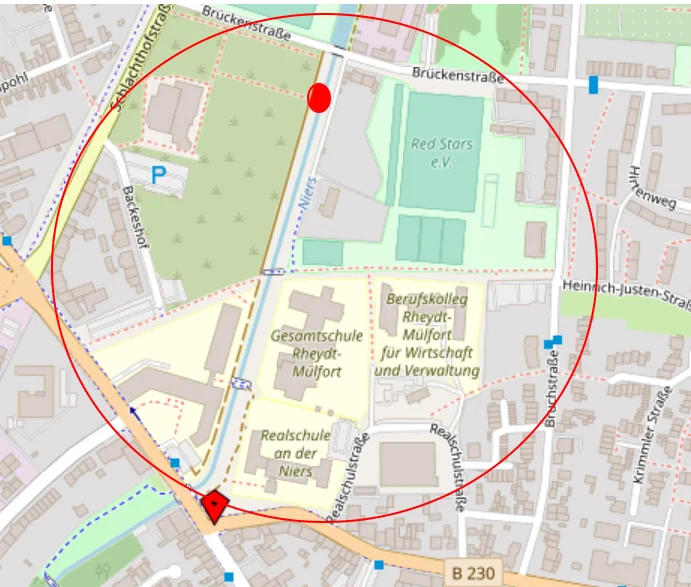 Umfeld Schulen ohne Muelleimer
