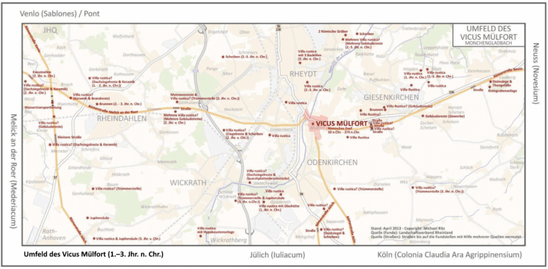 Umfeld des Vicus Mülfort (1.–3. Jhr. n. Chr.)