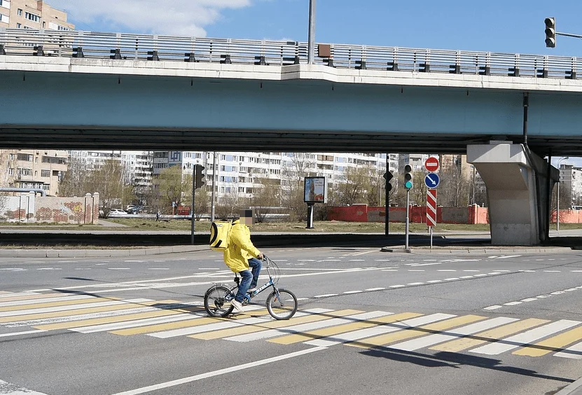 Zebrastreifen Radfahrer