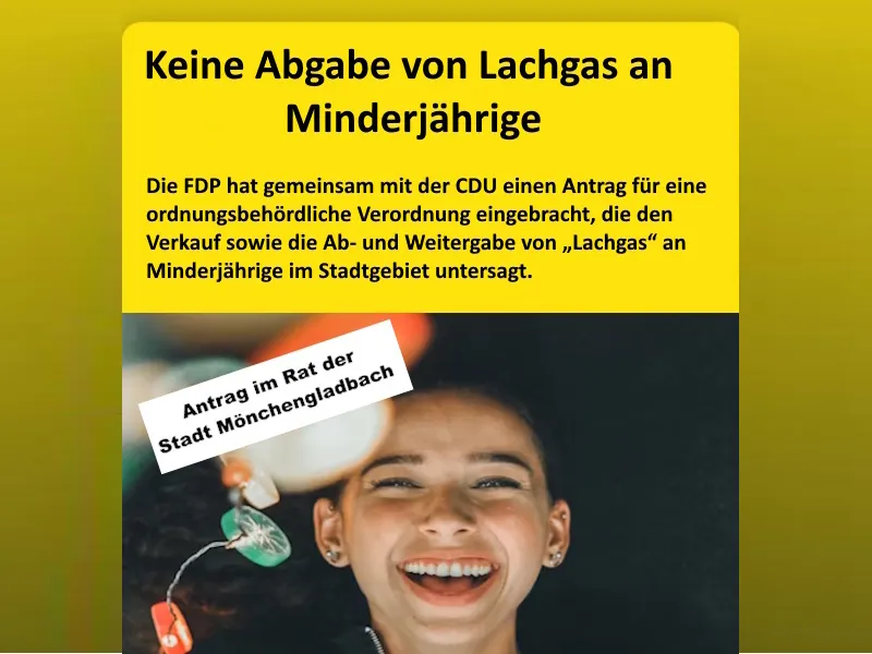 FDP kein Lachgas an Minderjährige