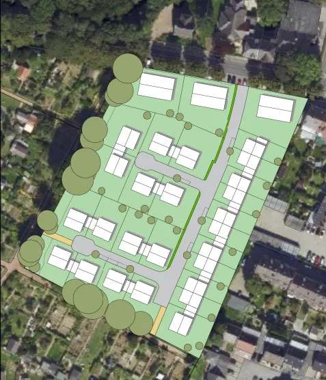 Vorentwurf Bebauung Torfbend