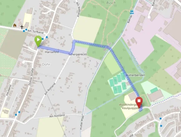 Beleuchtung Fußweg Dohrer Busch Maps
