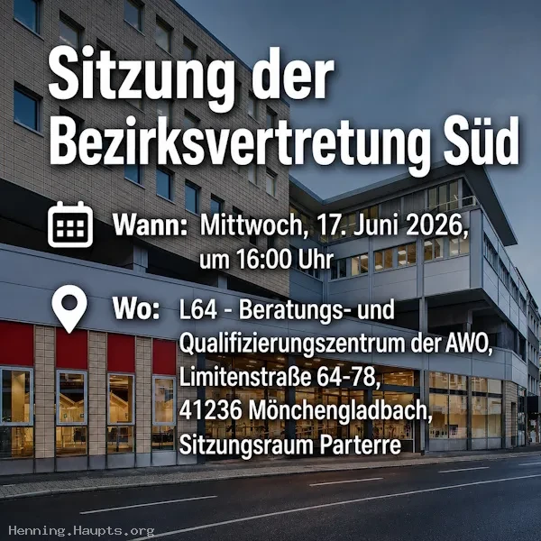 Sitzung BV Süd Mönchengladbach