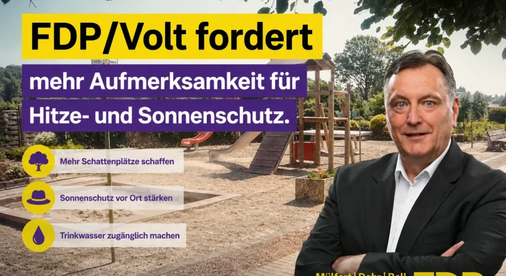 FDP Volt Sonnenschutz an Spielplätzen