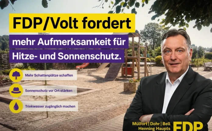 FDP Volt Sonnenschutz an Spielplätzen