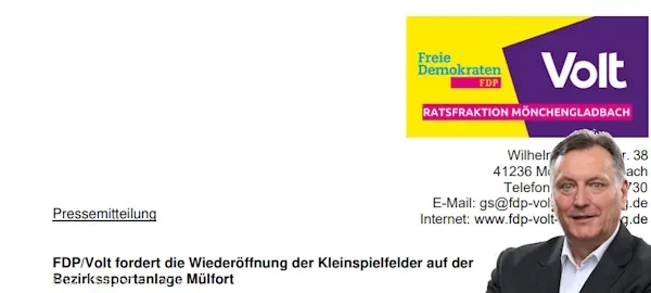 Pressemitteilung Kleinspielfelder Mülfort